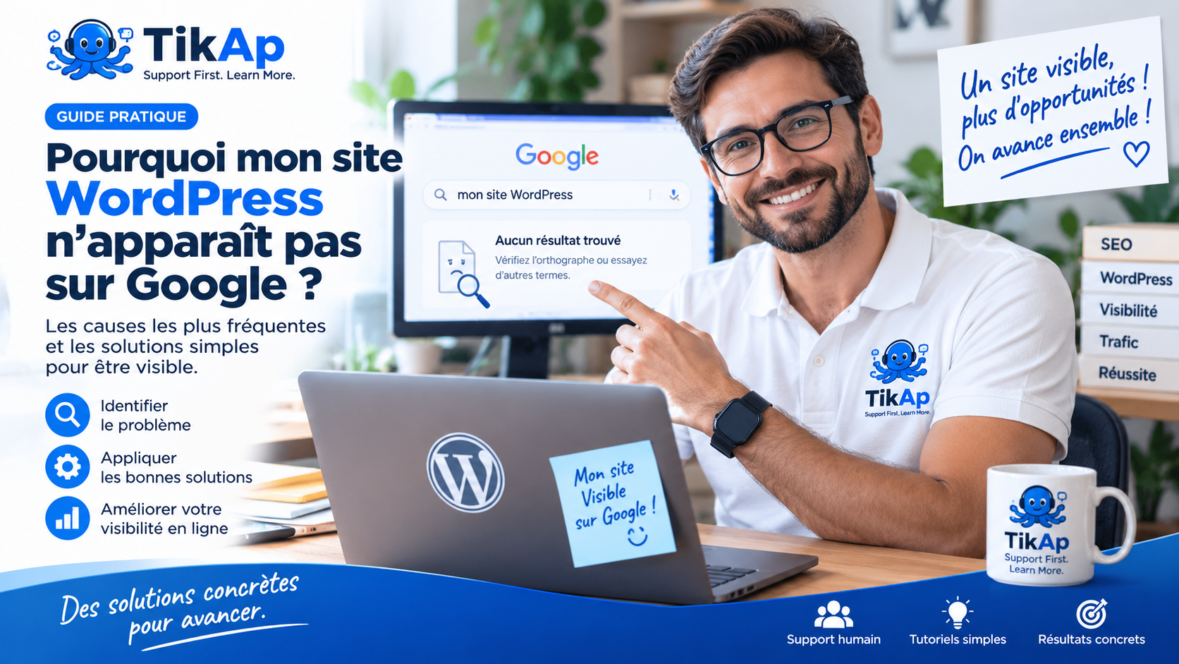 Pourquoi mon site WordPress n’apparaît pas sur Google ?
